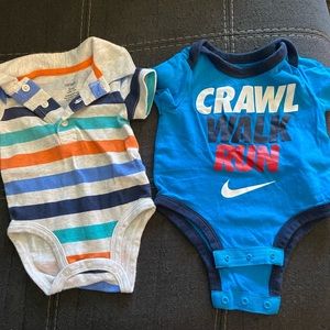 0-3 month boys 4 outfit bundle